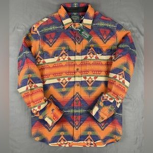 Polo Ralph Lauren Polo Country Southwestern Sportsman Aztec Flannel Shirt Medium